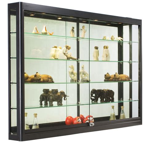 large wall mounted display cabinets